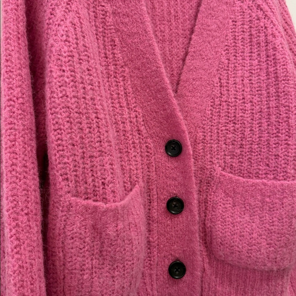 A.L.C. Cleveland Bubblegum Knit Cardigan, Sz Small - Picture 3 of 13